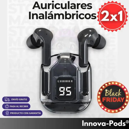 Promo 2x1 Bluetooth Audífonos con cancelación de ruido Air31 InnovaPods®