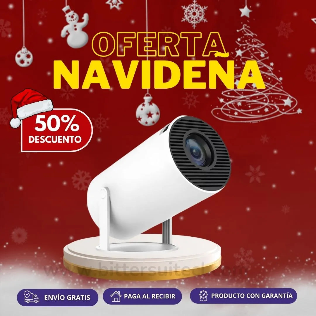 Proyector CinePower™ 4K Wifi Bluetooth + Regalo navideño