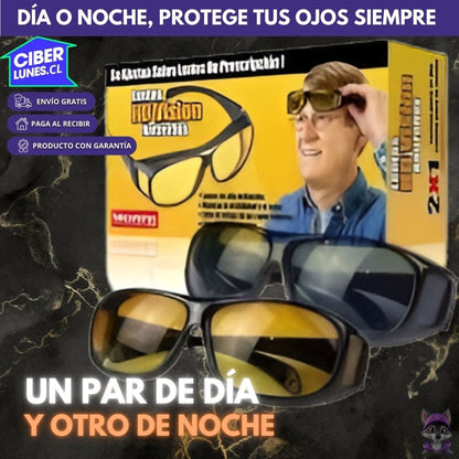 2x1 Gafas VisionX Protect HD: Protección Total para el Día y la Noche