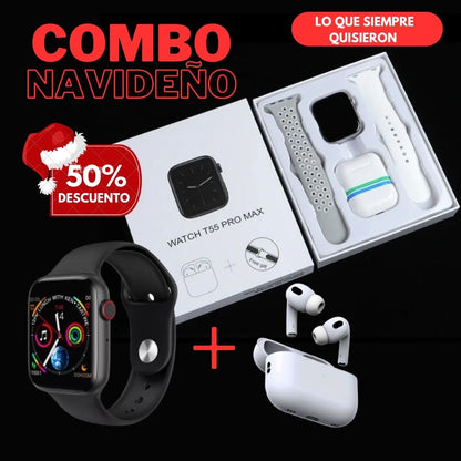 Oferta Navideña | Reloj Smartwatch pro + Auriculares Airpods | Envio gratis