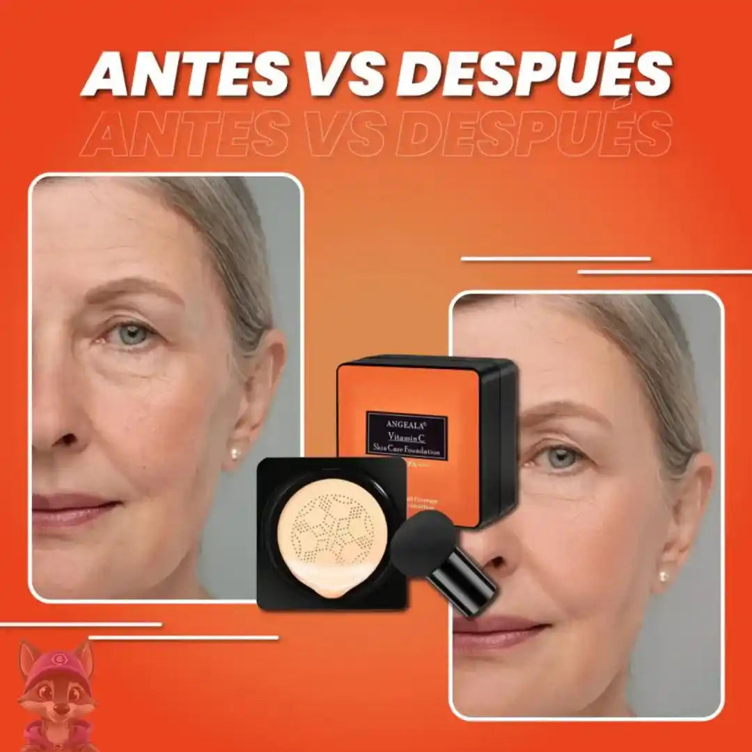 Base de alta cobertura en Crema Anti-Edad con Vitamina C y SPF +50 - YoungSkin®