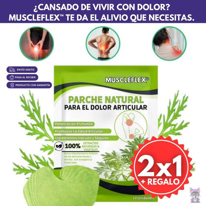 Parches Terapéuticos MuscleFlex®: Alivio en Rodillas, cuello y más! PROMO BLACK FRIDAY 2 X 1 + REGALO