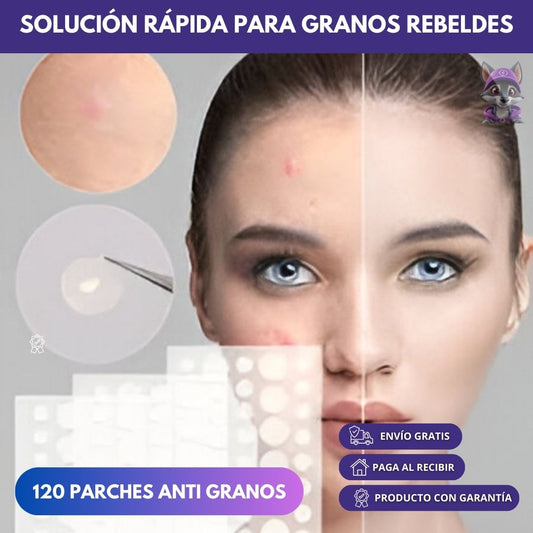 ClearAcne® - Pack 120 Parches Antigranos invisibles