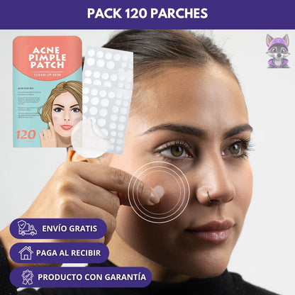 ClearAcne® - Pack 120 Parches Antigranos invisibles