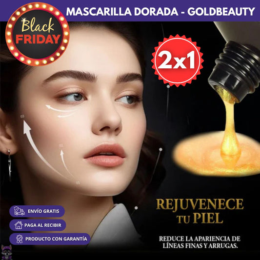 OFERTA ESPECIAL 2x1 Mascarilla de oro con colageno dorado - GoldBeauty©