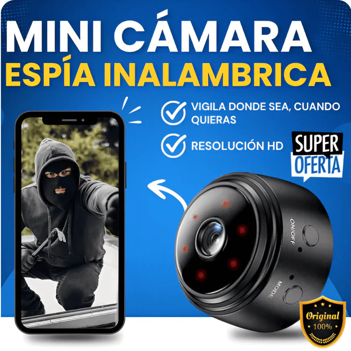 SpyCam® Mini cámara espía Full HD + Envío gratis