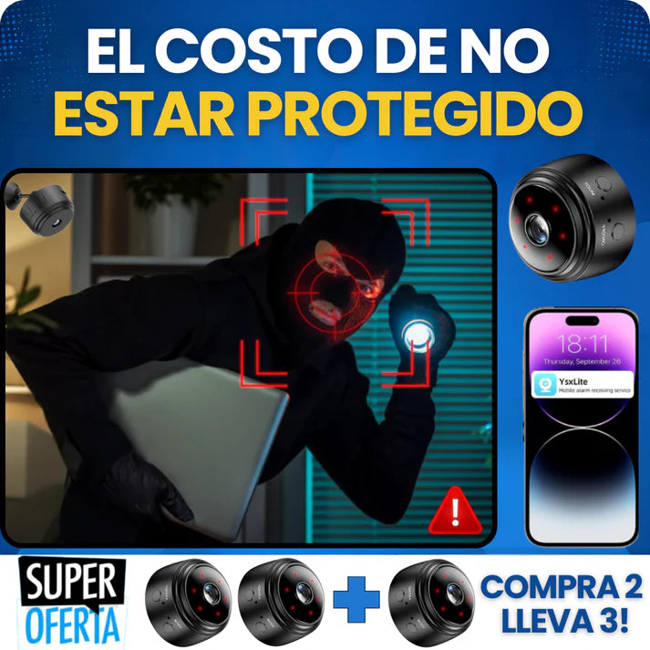 SpyCam® Mini cámara espía Full HD + Envío gratis