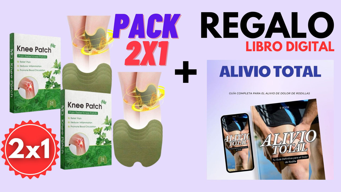 Parches Terapéuticos MuscleFlex®: Alivio en Rodillas, cuello y más! PROMO BLACK FRIDAY 2 X 1 + REGALO