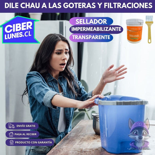 UltraFix™ - Sellador Impermeable de goteras y filtraciones 300g + Brocha de regalo